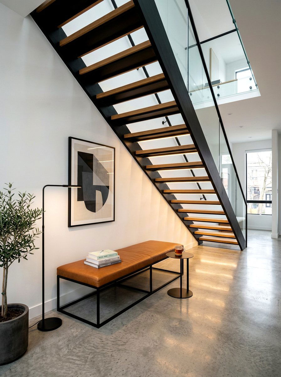 Modern Minimalist Reading Corner - 30 under stairs reading nook ideas