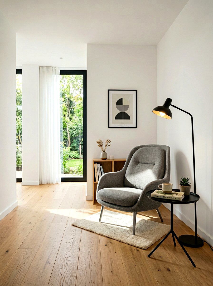 Modern Minimalist Reading Space - 30 reading corner ideas