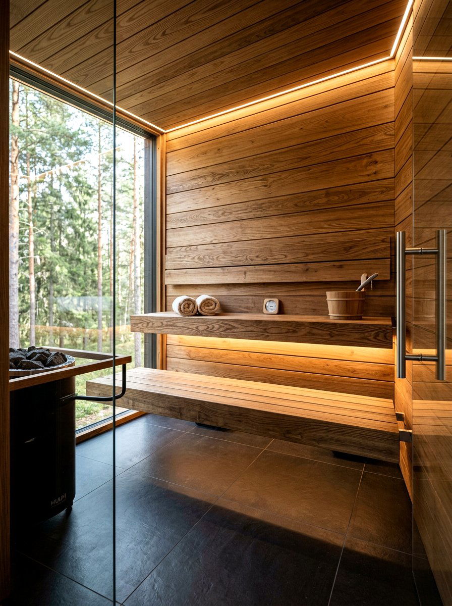 Modern Minimalist Sauna - 30 sauna room ideas