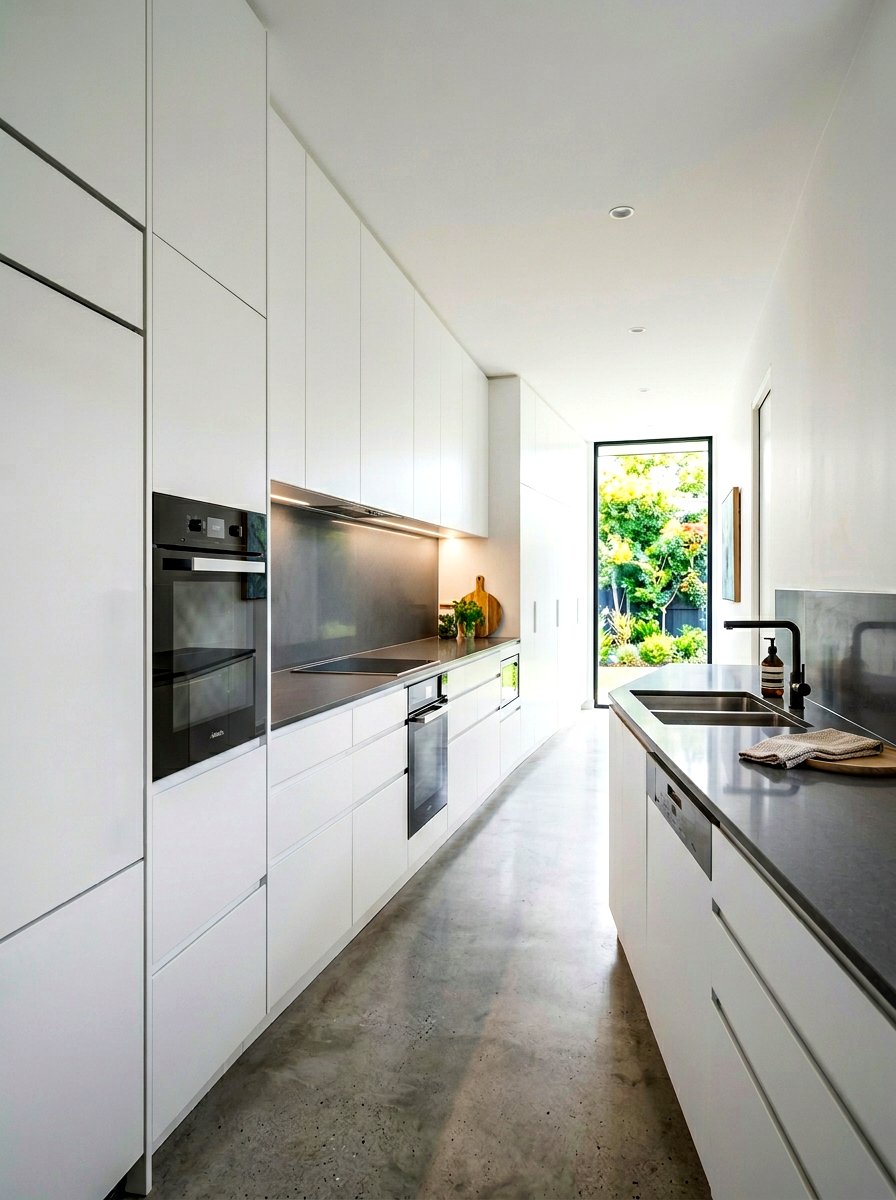 Modern Minimalist Scullery - 30 small prep kitchen ideas