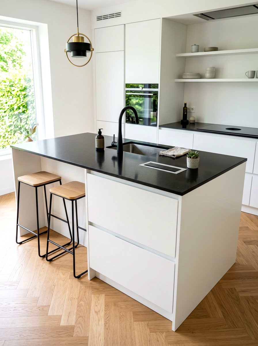 Modern Minimalist Small Kitchen Island - 30 small island kitchen ideas