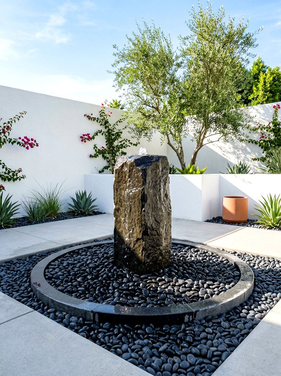 30 Bubbling Rock Fountain Ideas to Elevate Any Outdoor Space