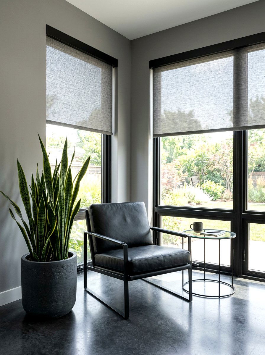 Modern Minimalist Sunroom Corner - 30 apartment sunroom corner ideas