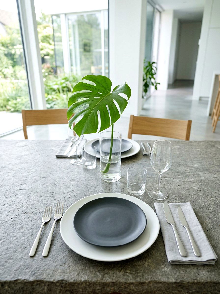 Modern Minimalist Table Setting - 30 layered table setting ideas