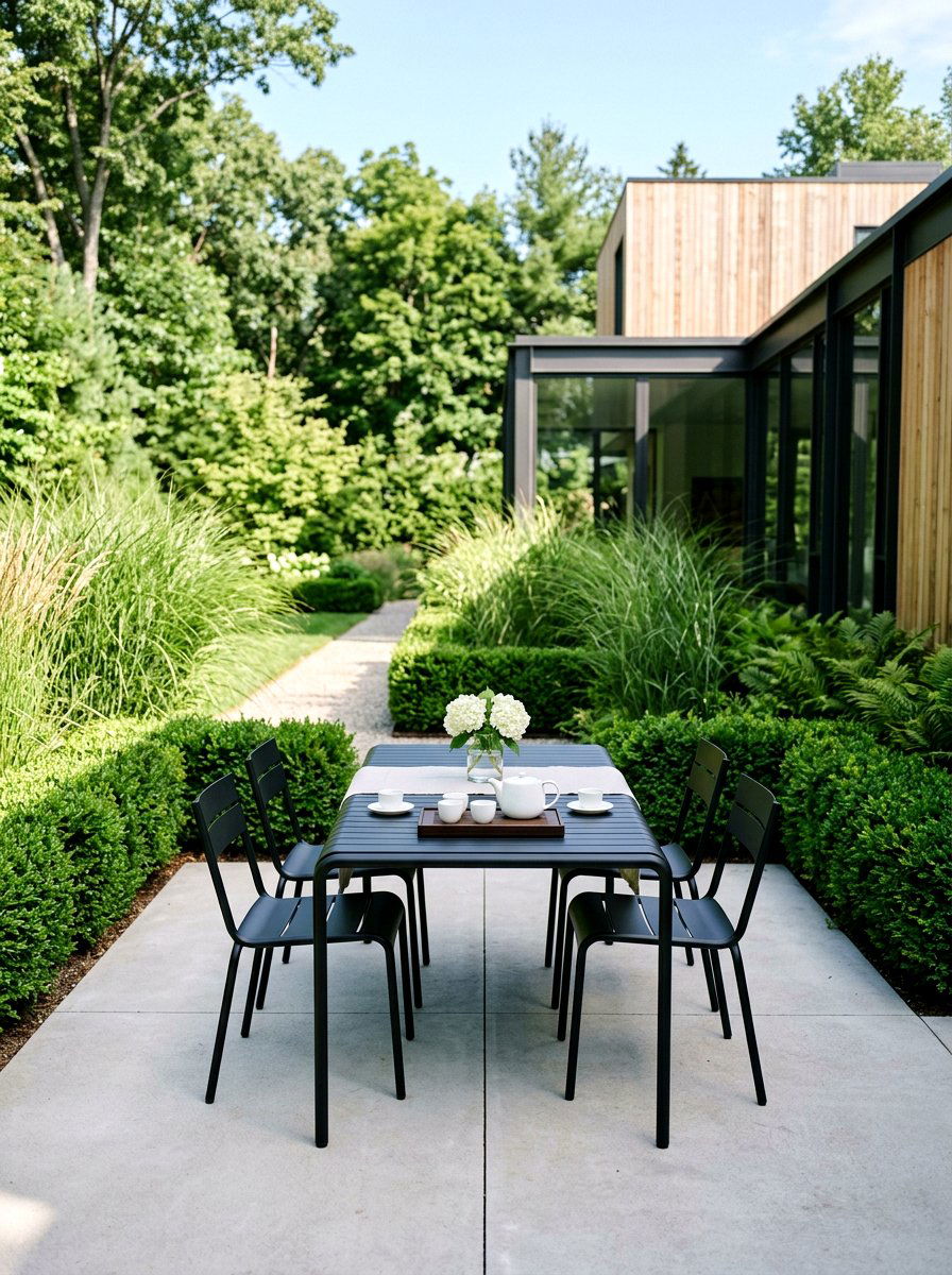 Modern Minimalist Tea Patio - 30 tea garden corner ideas