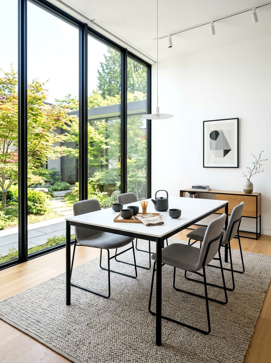 Modern Minimalist Tea Room - 30 tea party dining room ideas