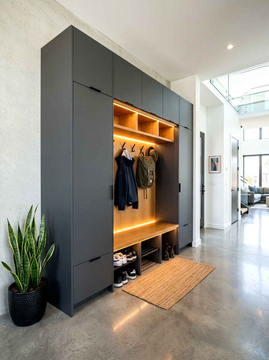 Modern Mudroom Locker - 30 mudroom locker ideas