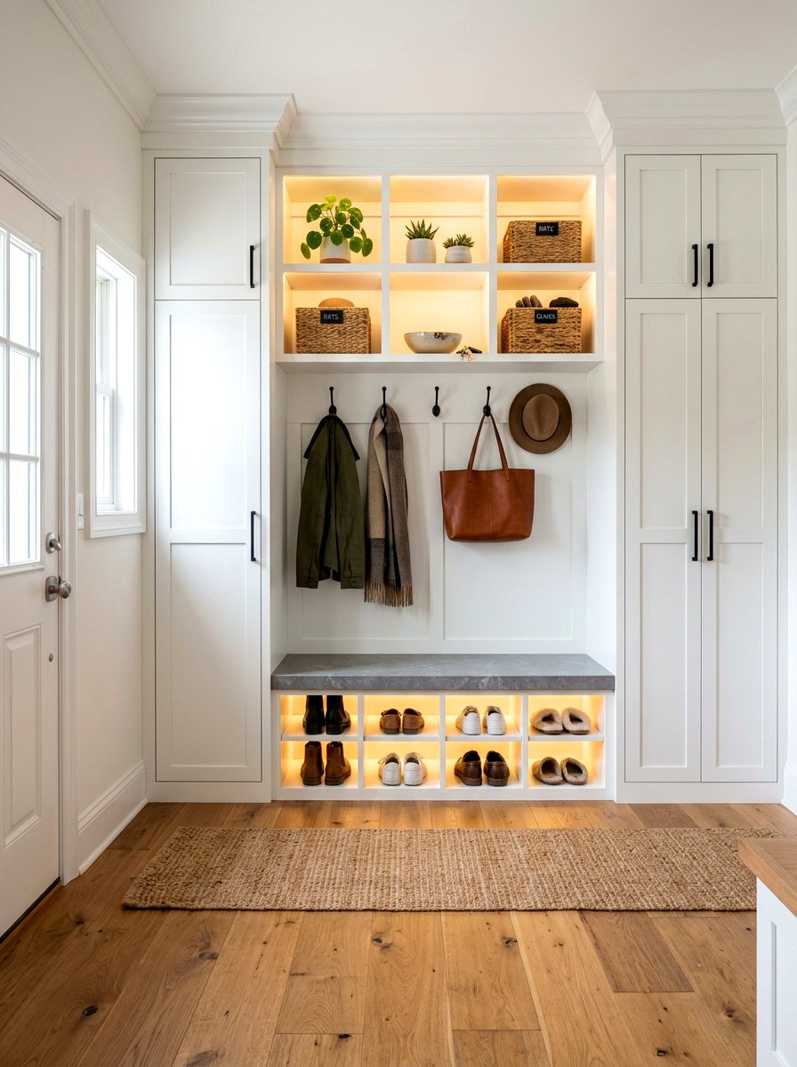 Modern Mudroom Storage - 30 welcoming entryway ideas