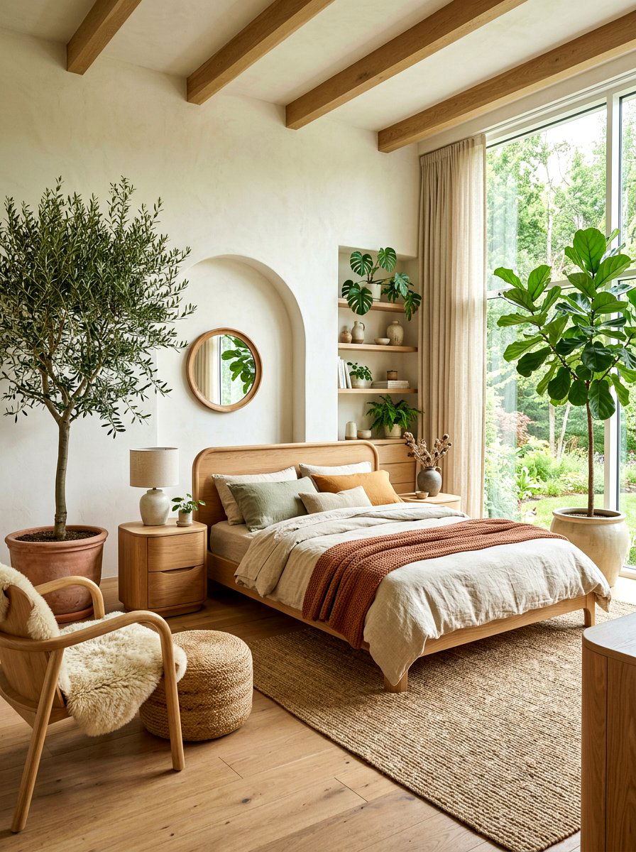 Modern Organic Bedroom - 30 neutral bedroom ideas