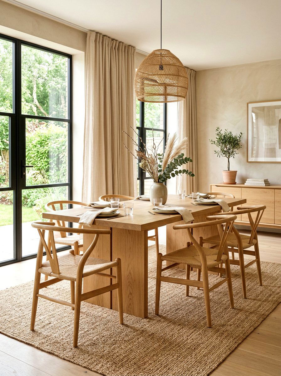 Modern Organic Dining Room - 30 viral dining room ideas