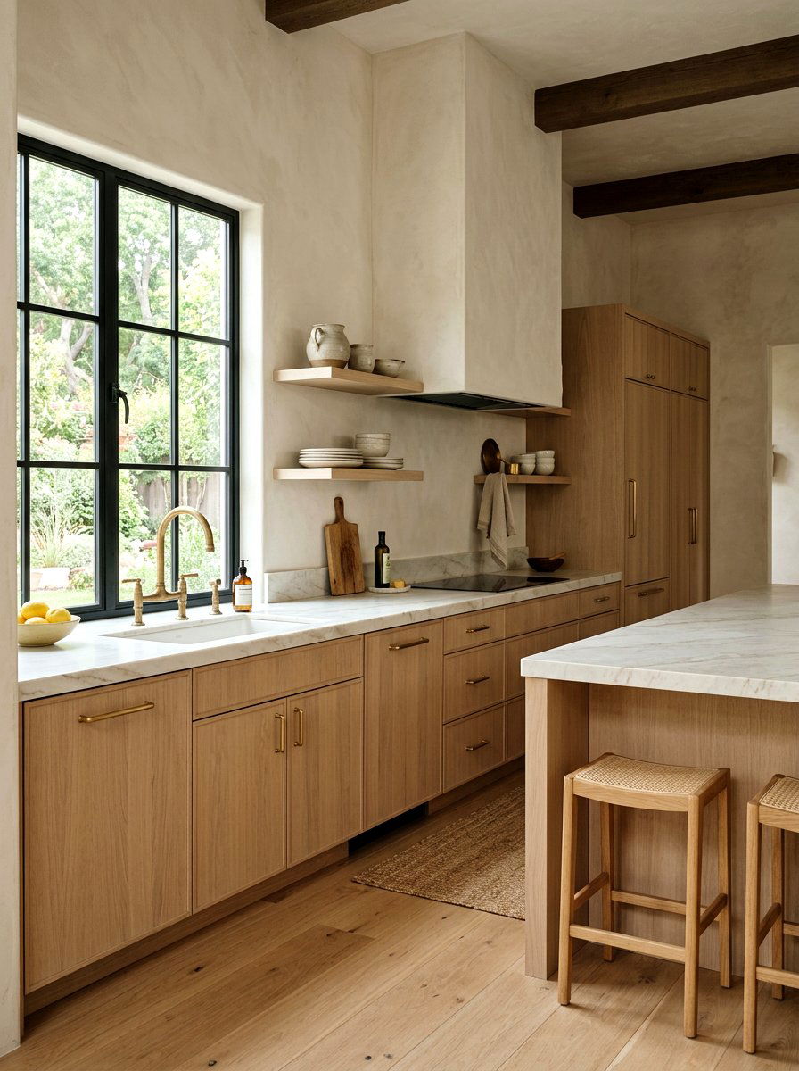 Modern Organic Kitchen Brass - 30 unlacquered brass kitchen ideas