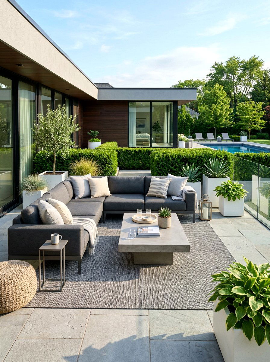 Modern Outdoor Sectional - 30 garden lounge ideas