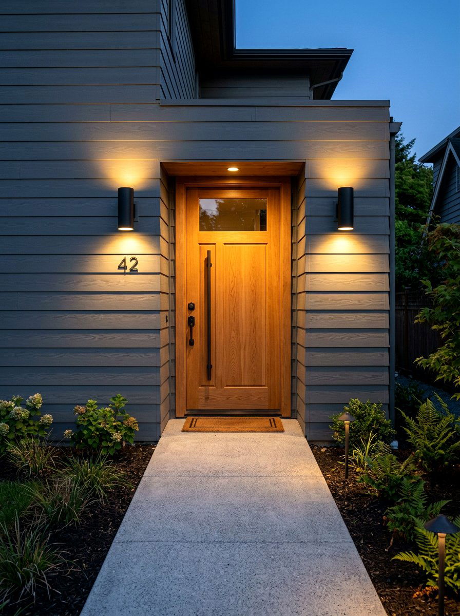 Modern Outdoor Side Entry Lighting - 30 side entry curb appeal ideas