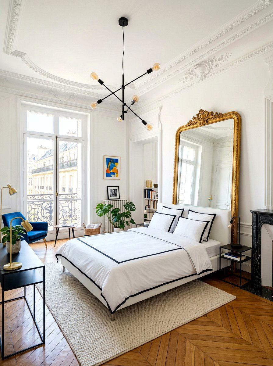 Modern Parisian Loft - 30 European bed styling ideas