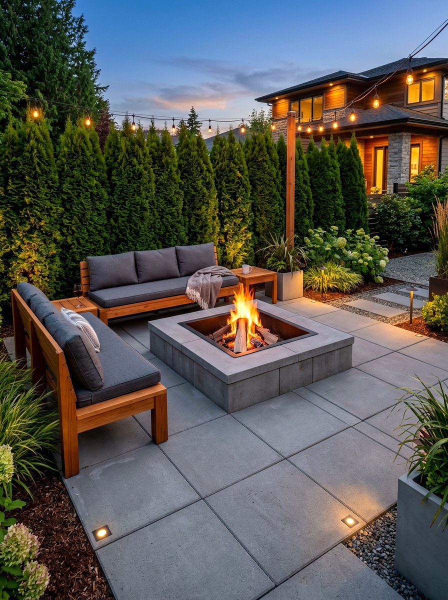 Modern Paver Fire Pit - 30 modern fire pit ideas