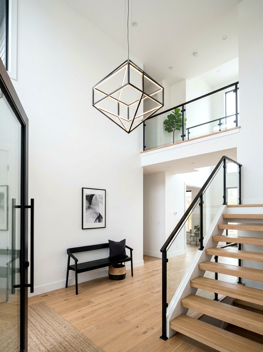 Modern Pendant Light - 30 two story foyer ideas