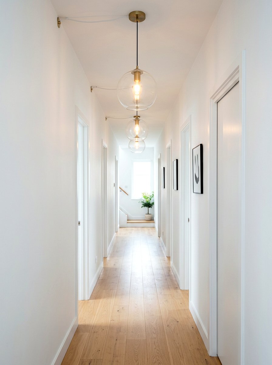 Modern Pendant Light - 30 narrow hall styling ideas