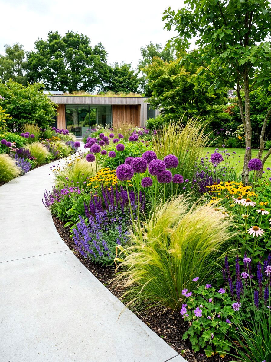 Modern Perennial Border - 30 perennial border ideas