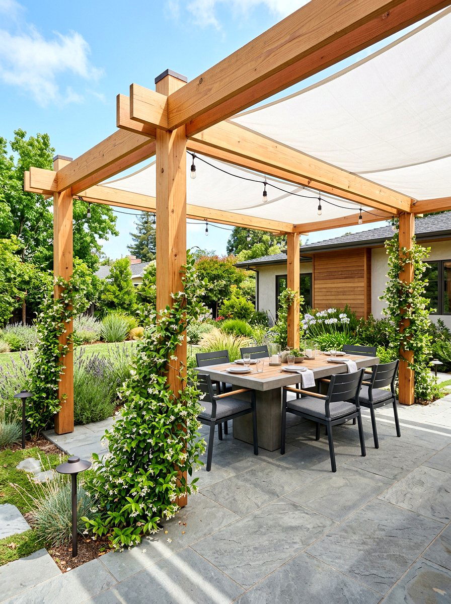 Modern Pergola - 30 viral backyard ideas