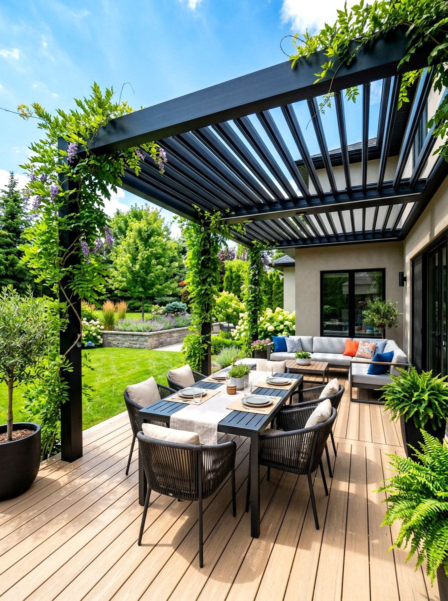 Modern Pergola Deck - 30 modern deck ideas