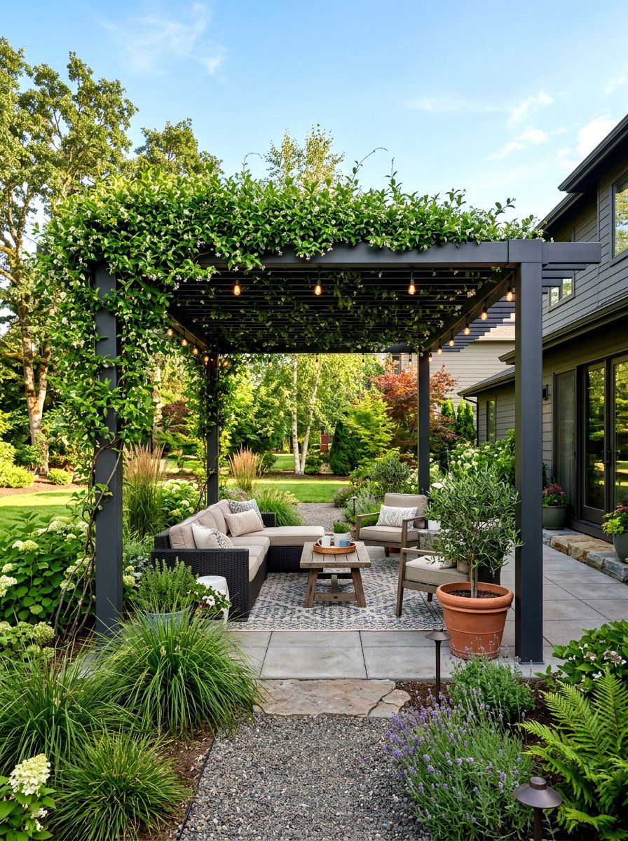 Modern Pergola Landscaping - 30 landscaping ideas
