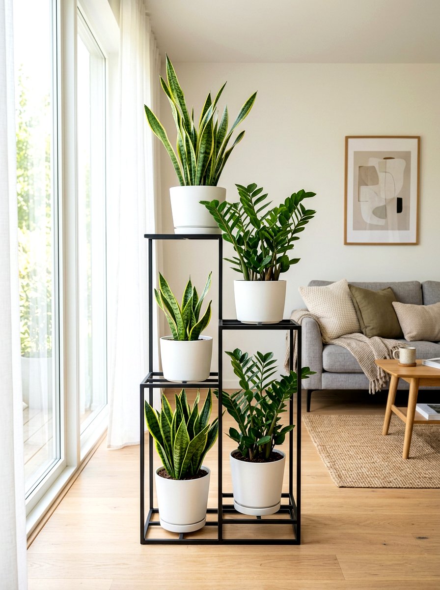 Modern Plant Stand - 30 plant corner styling ideas