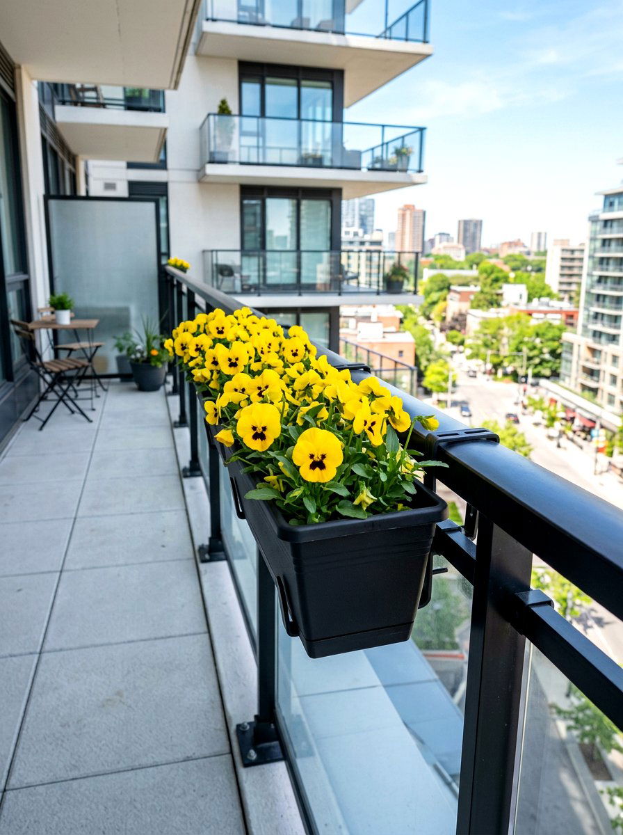 Modern Plastic Railing Trough - 30 deck railing planter ideas