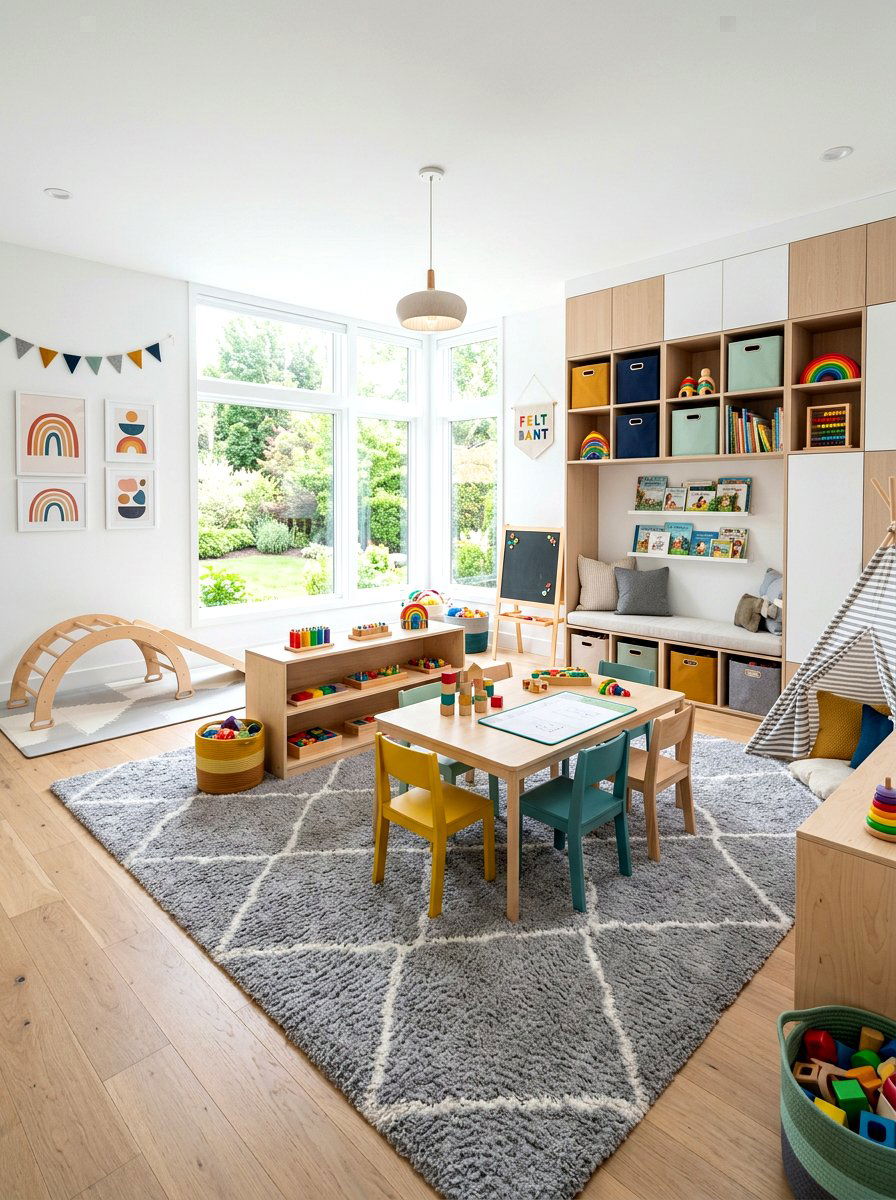 Modern Playroom Layout - 30 attic playroom ideas
