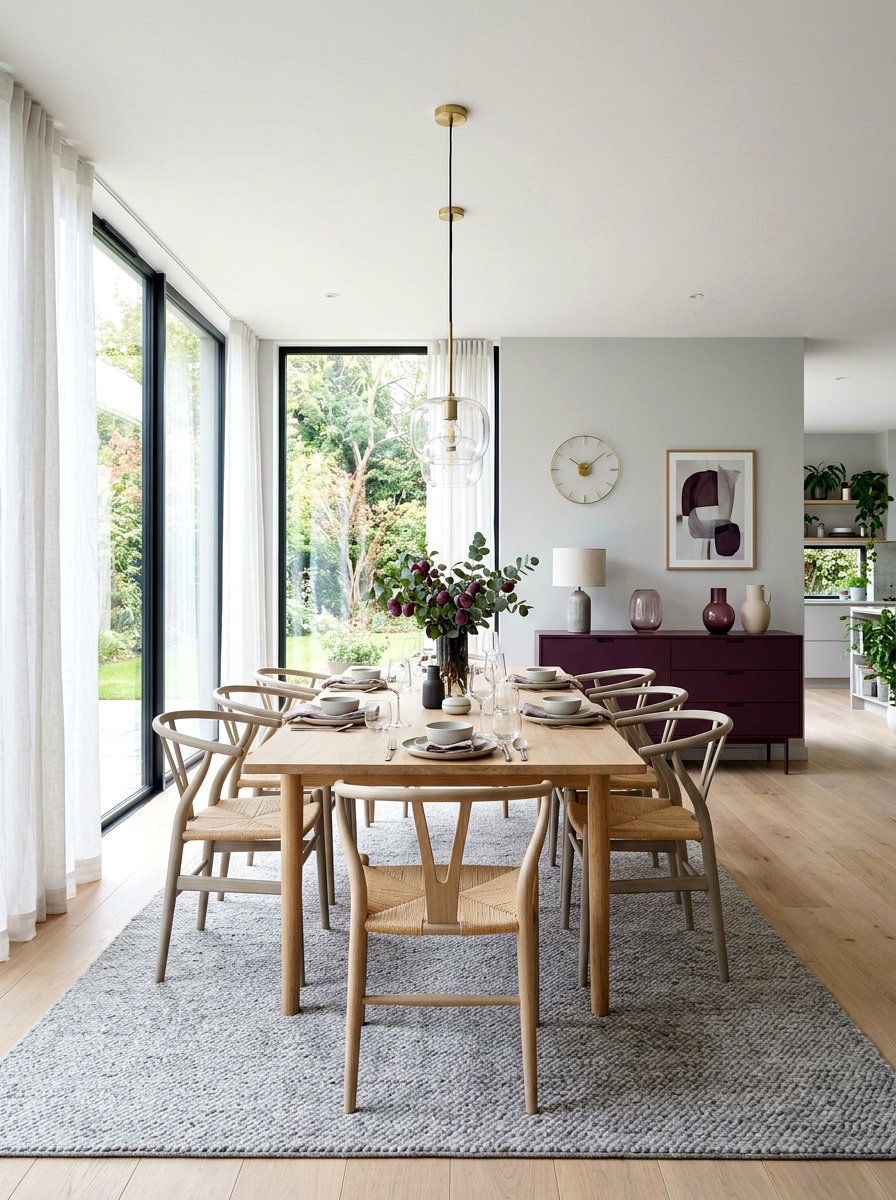 Modern Plum Dining Room - 30 plum dining room ideas