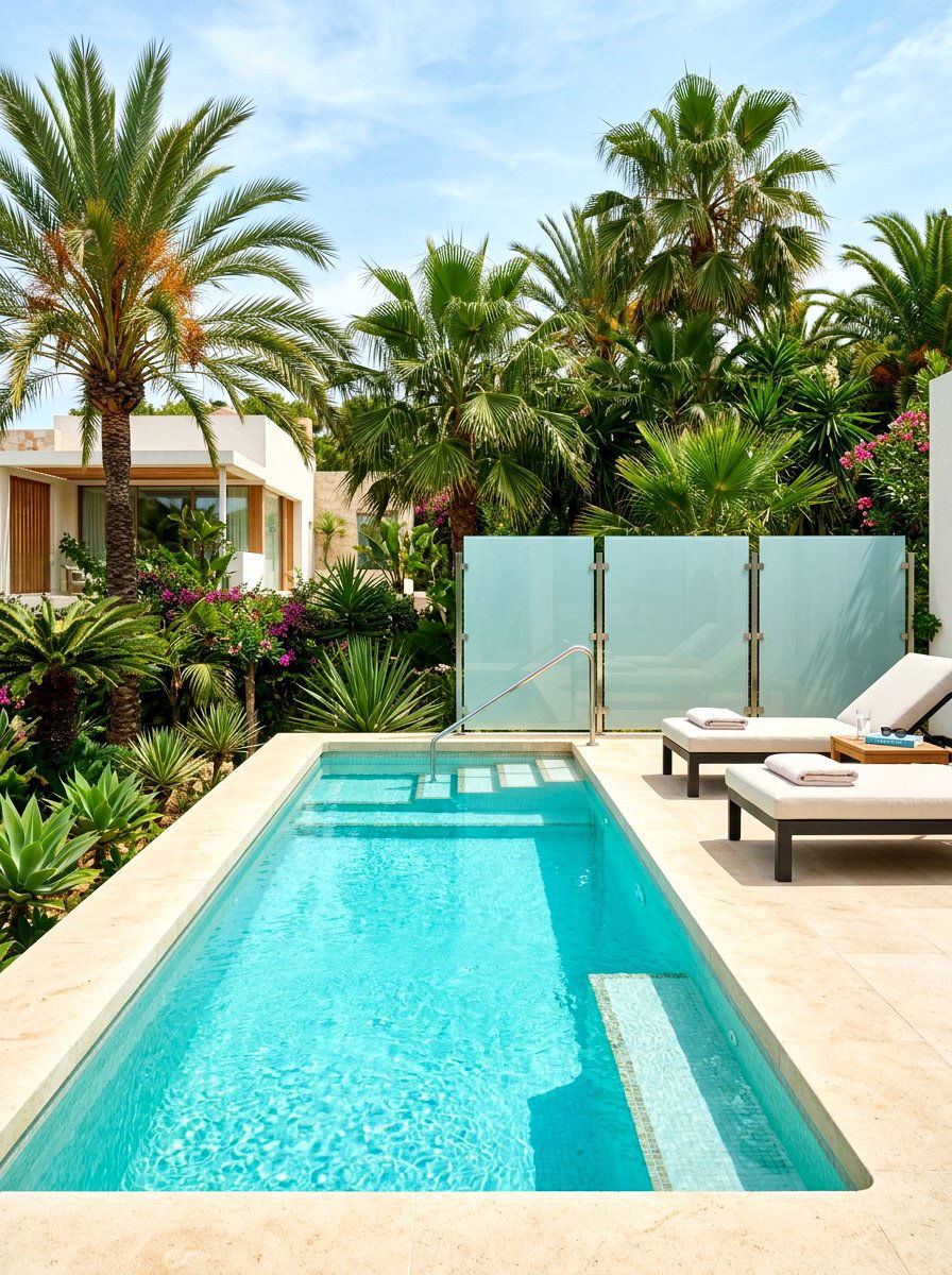 Modern Plunge Pool - 30 private backyard oasis ideas