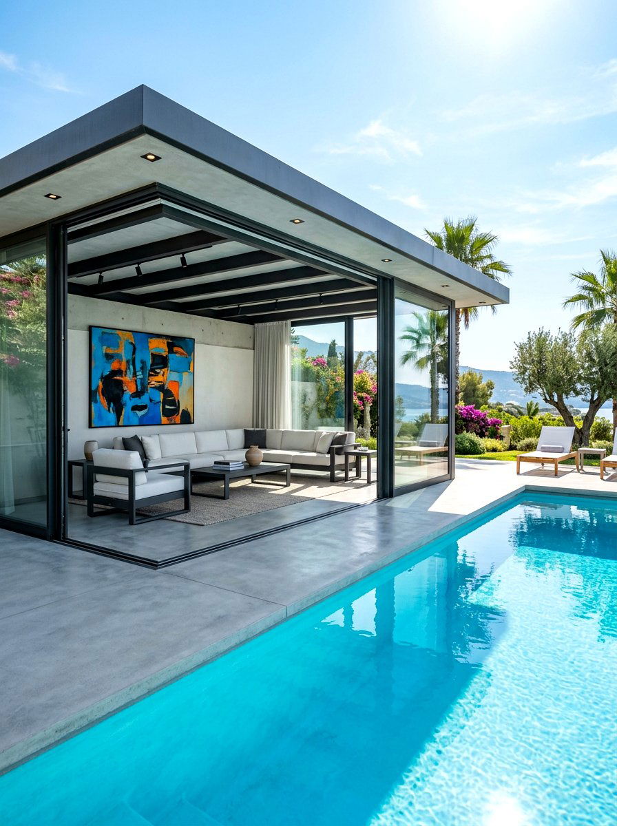 Modern Pool Cabana - 30 pool cabana ideas