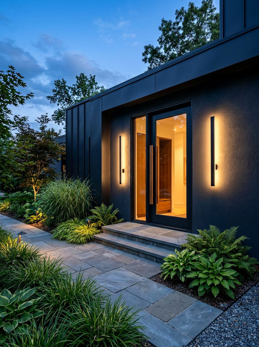 Modern Porch Lighting - 30 spring front entry ideas