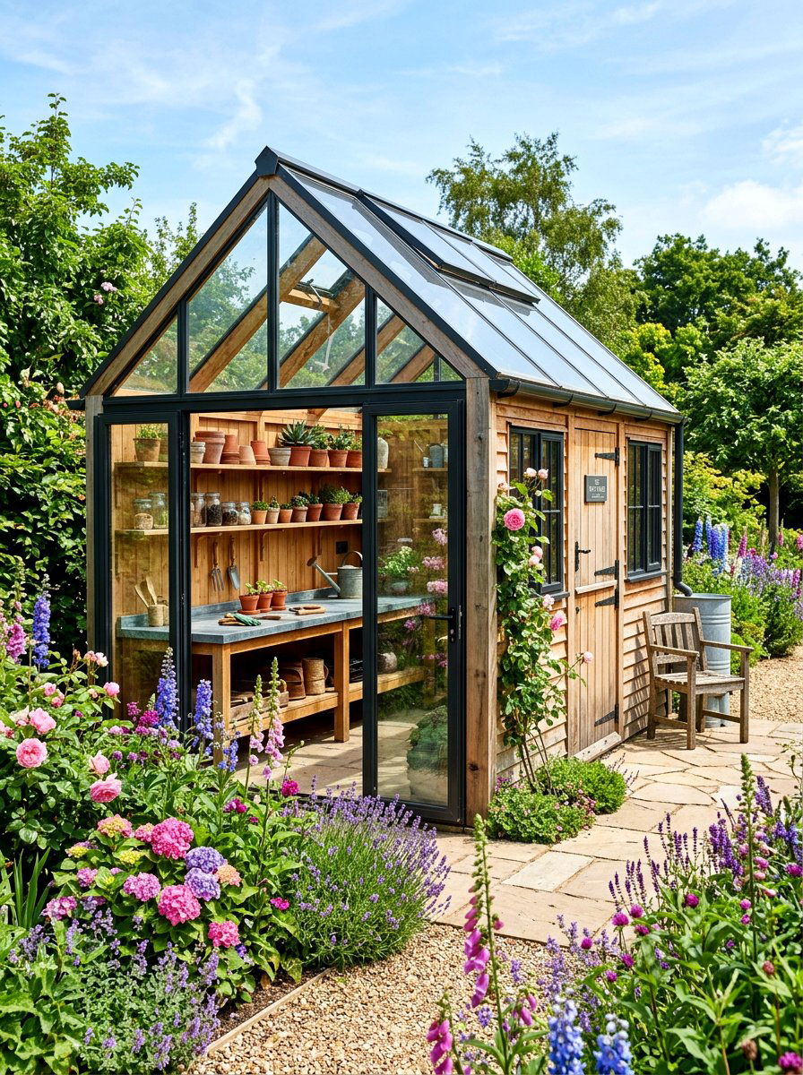 Modern Potting Shed - 30 garden shed ideas