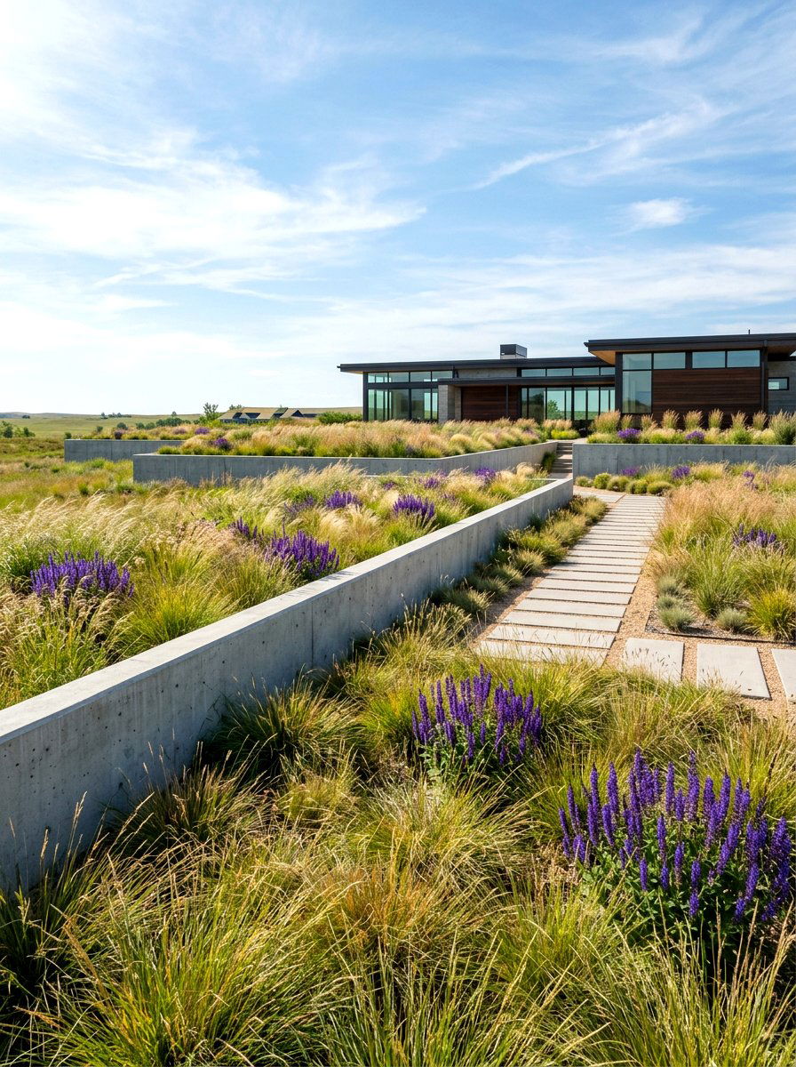 Modern Prairie Landscape - 30 prairie style garden ideas