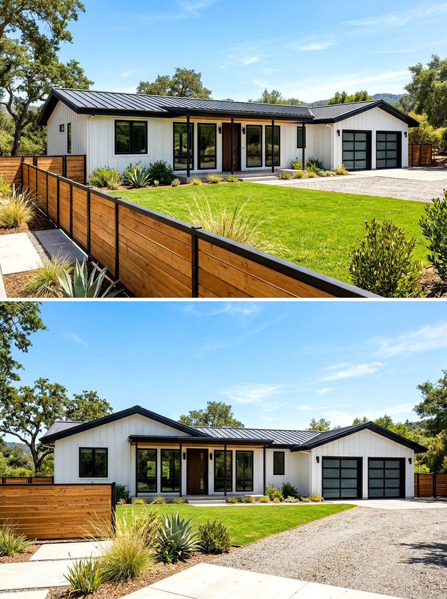 Modern Ranch Black Trim - 30 black trim exterior ideas