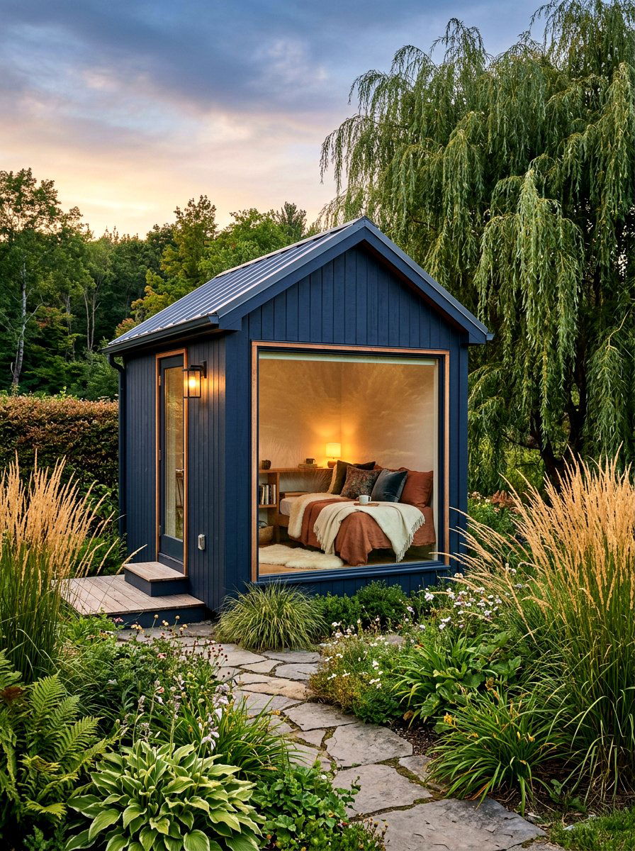 Modern Reading Nook - 30 garden shed ideas