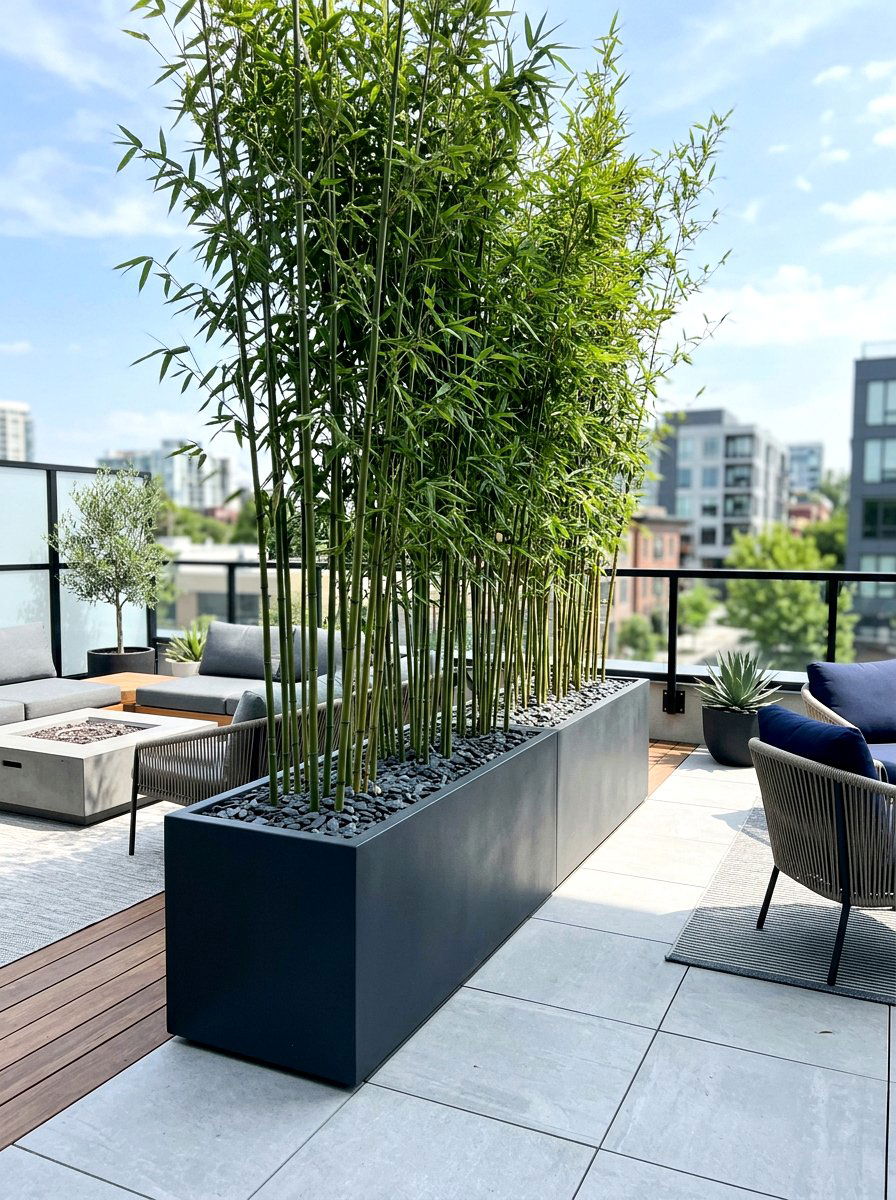 Modern Rectangular Planter - 30 outdoor planter ideas