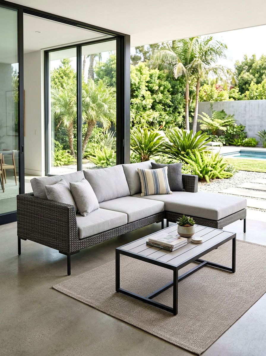 Modern Resin Wicker Sofa - 30 wicker patio furniture ideas