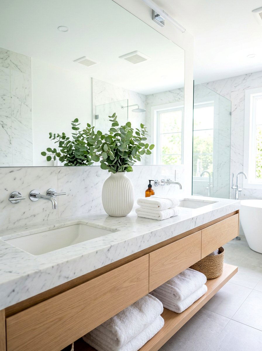 Modern Ribbed Vase Bathroom - 30 ceramic vase styling ideas