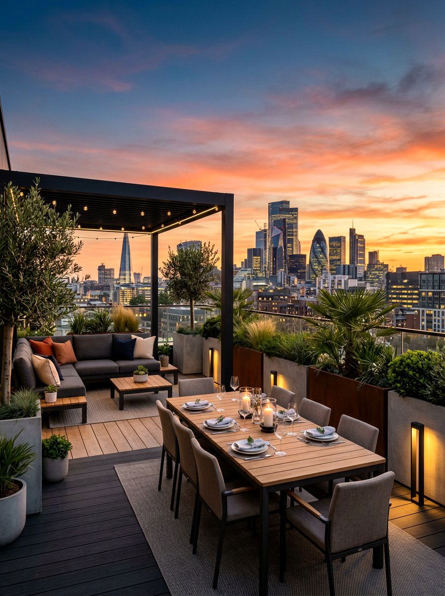 Modern Rooftop - 30 al fresco dining ideas