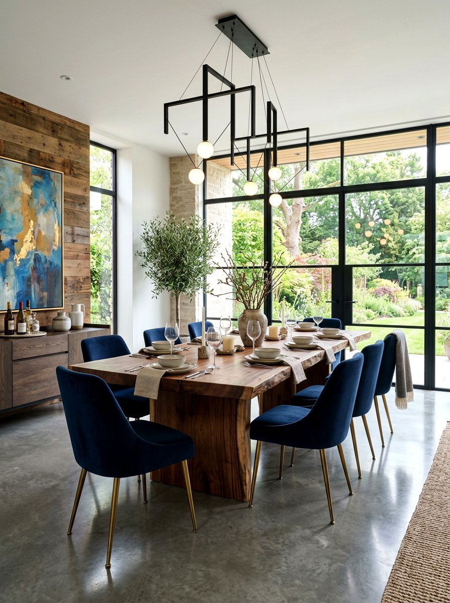 Modern Rustic Dining Room - 30 farmhouse dining room ideas
