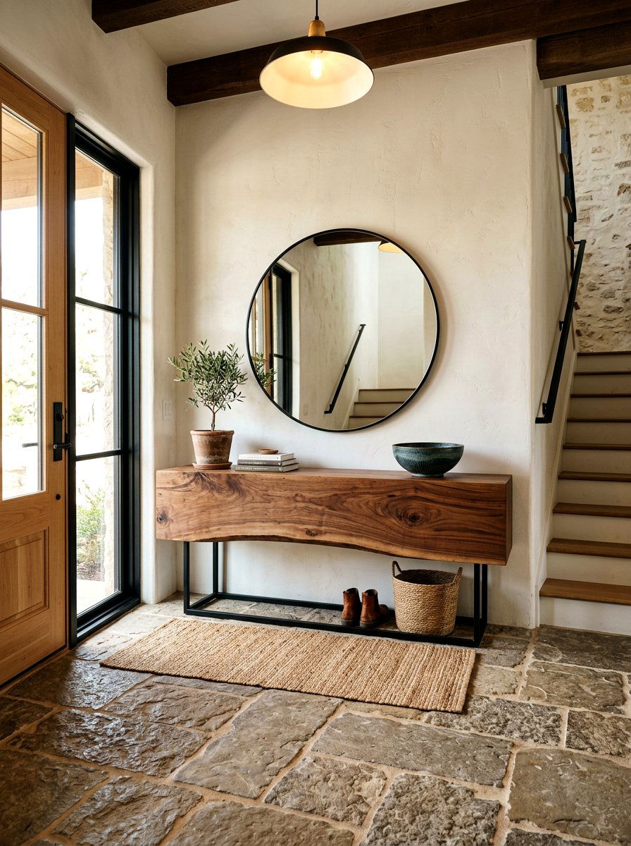 Modern Rustic Entryway - 30 quiet luxury entryway ideas