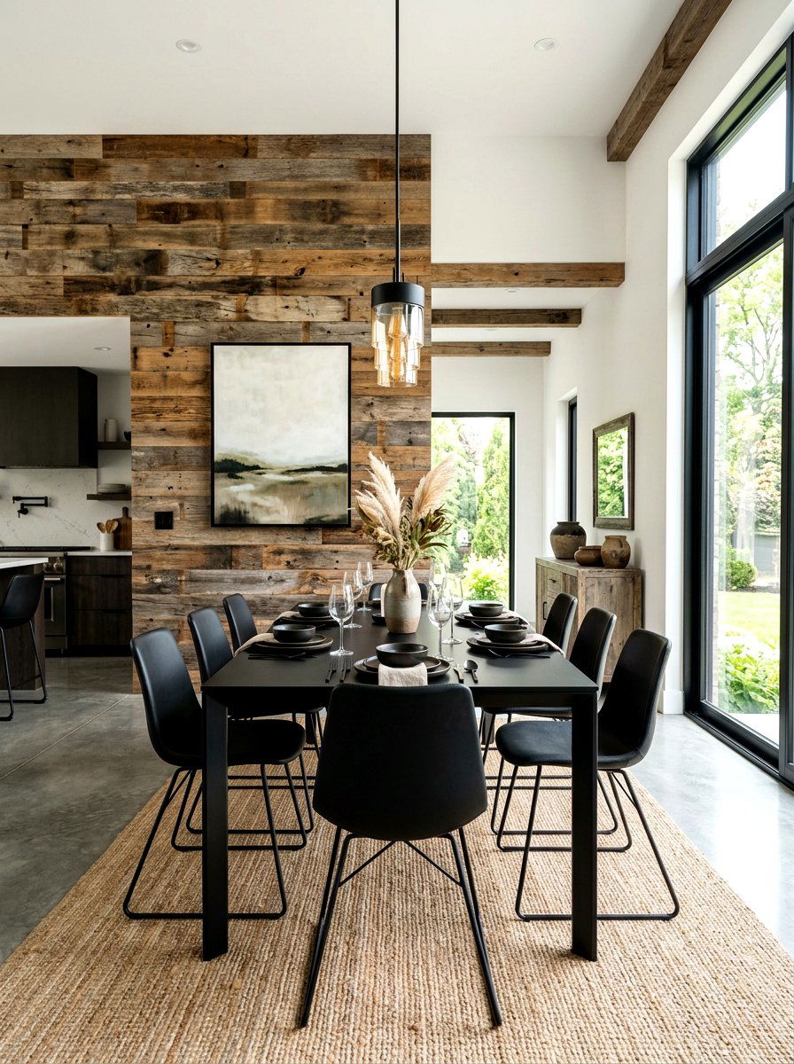 Modern Rustic Fusion - 30 rustic dining room ideas