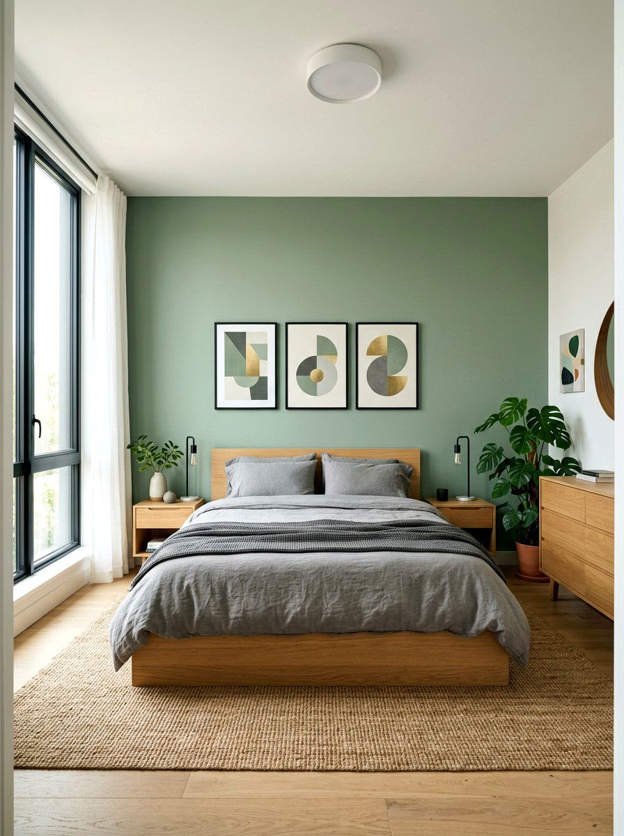 Modern Sage Green Bedroom - 30 sage green bedroom ideas