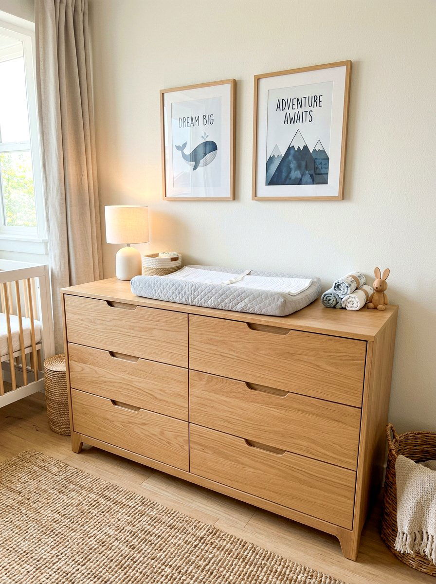 Modern Scandi Dresser - 30 Scandinavian nursery ideas