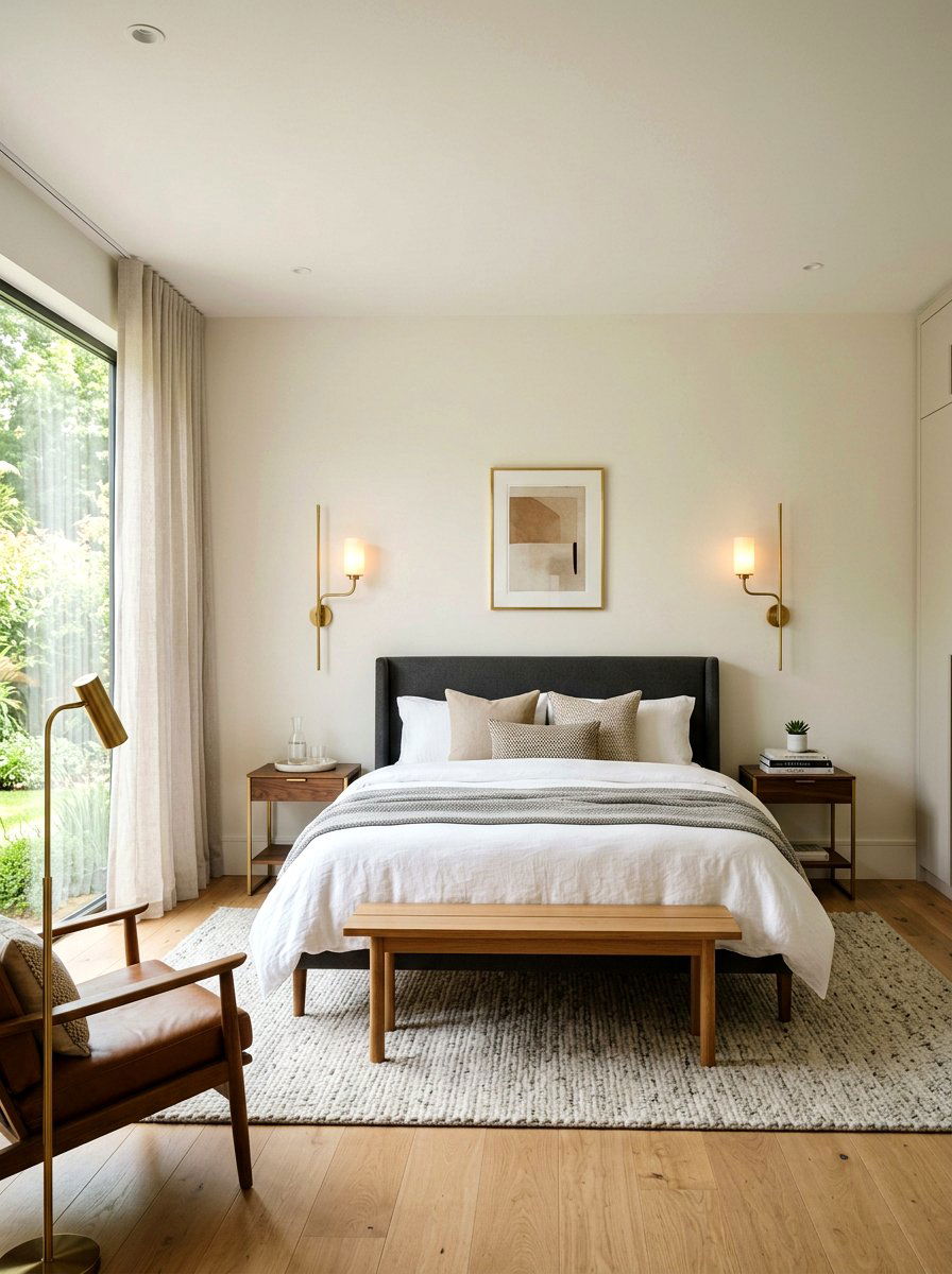 Modern Sconce Bedroom - 30 soft luxury bedroom ideas