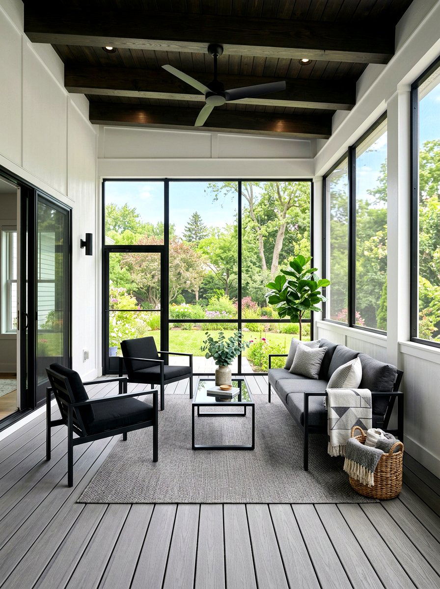 Modern Screened Porch - 30 screened porch ideas