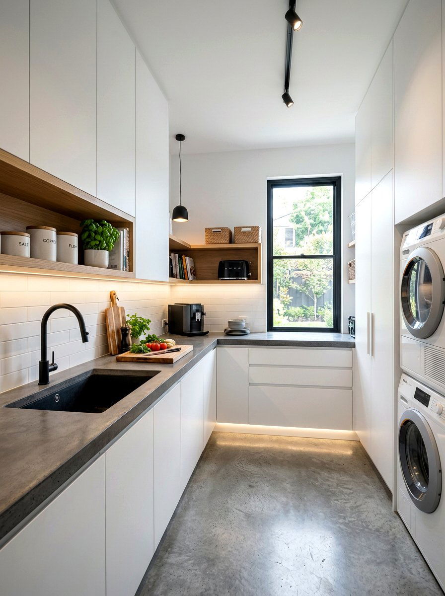 Modern Scullery Design - 30 messy kitchen ideas