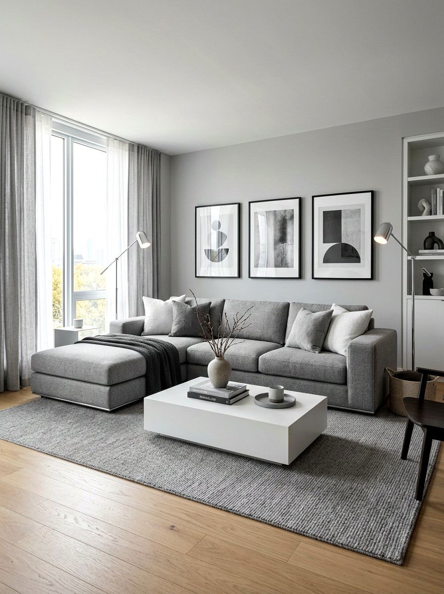 Modern Sectional Living Room - 30 L shaped living room ideas