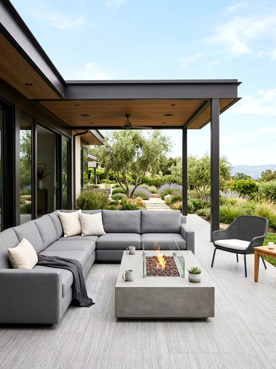 Modern Sectional Patio - 30 covered patio lounge ideas